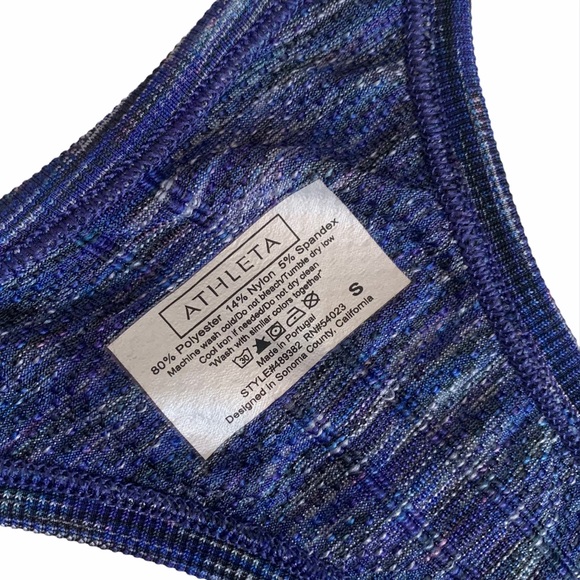 Athleta Fastest Track Tank Blue Space Dye - Picture 9 of 15